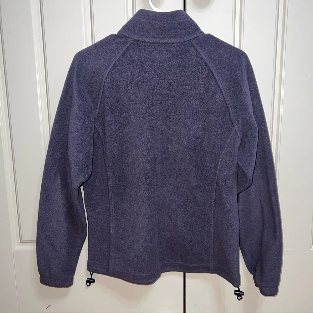 Columbia Small Purple Fleece Zip-Up Sweater